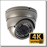 Купольная 4K (8MP) AHD камера наблюдения KDM 14-A8 с микрофоном