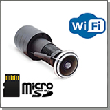 Wi-Fi IP видеоглазок-камера KDM XM200-W-8GH